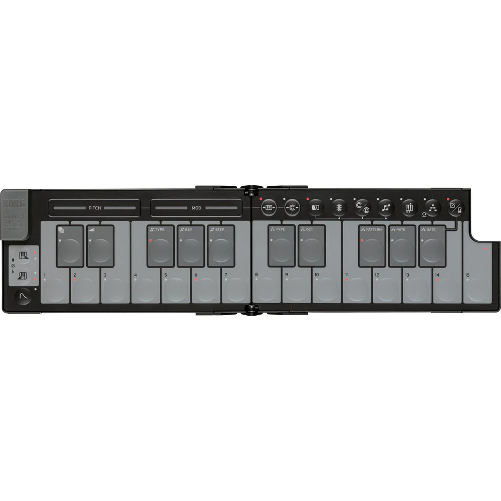 Korg nanoKEY Fold Foldable MIDI Keyboard - Black - Image 2