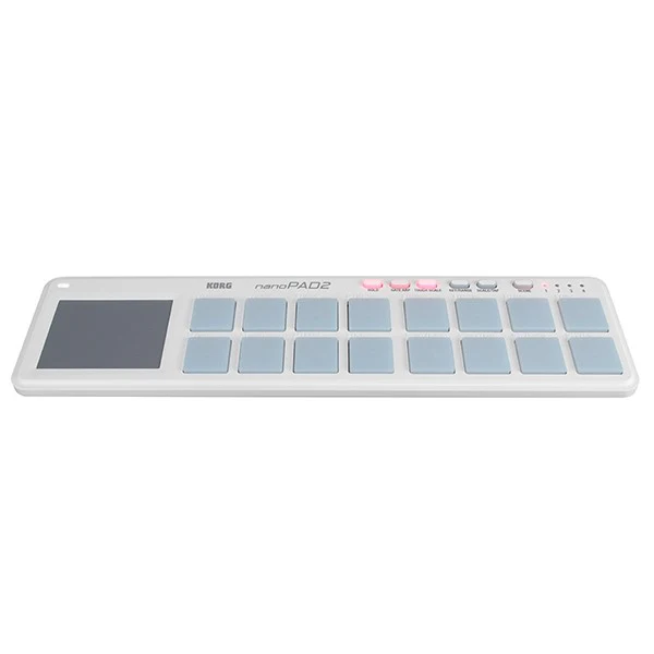 Korg nanoPAD2 Slim-Line Pad Controller - White - Image 3