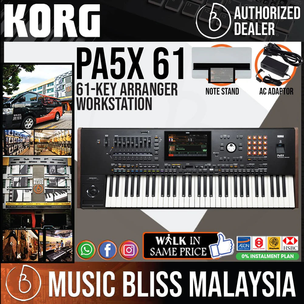 Korg Pa5X 61 61-key Professional Arranger Workstation