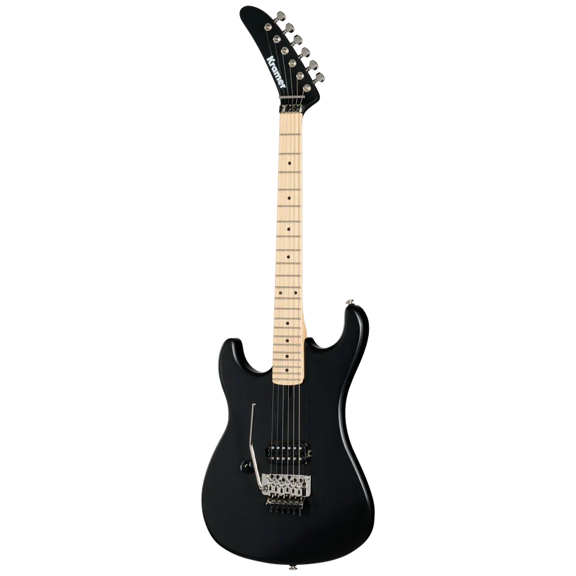 Kramer 84 Left-handed Electric Guitar with Premium Gig Bag - Intruder Black Satin - Image 2
