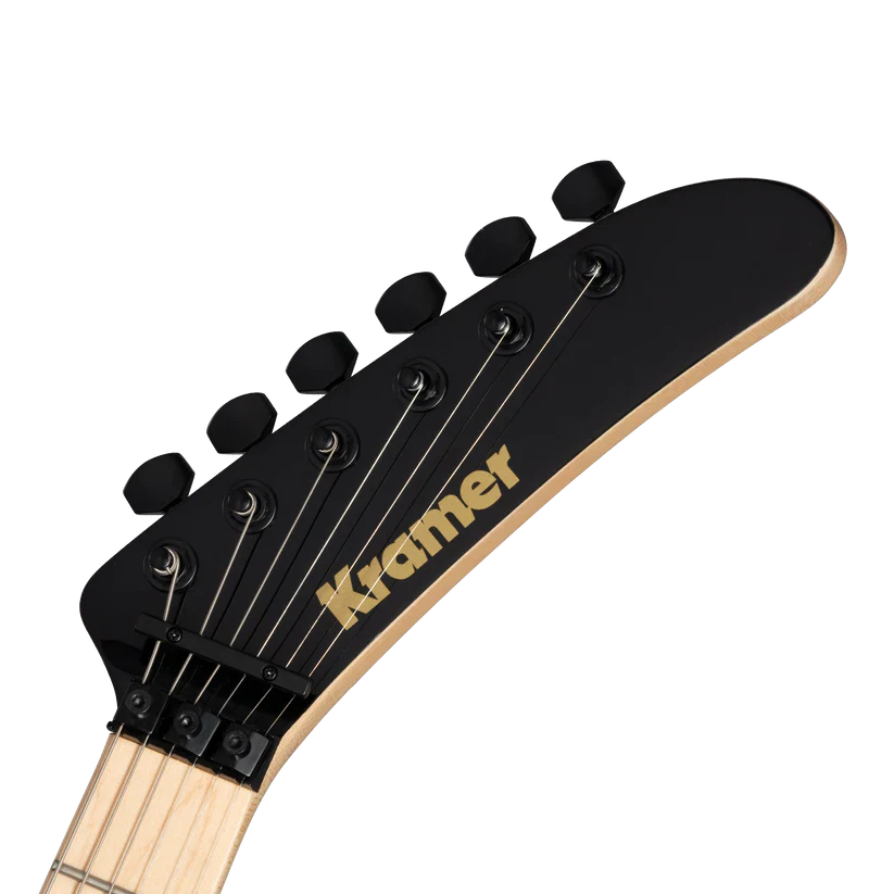 Kramer 84 Red Bullseye Electric Guitar with Premium Gig Bag - Black with Red Bullseye - Image 5