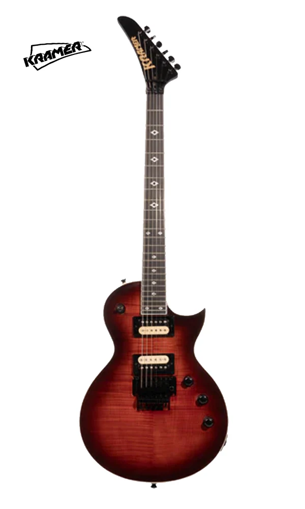 Kramer Assault Figured Electric Guitar with Premium Bag - Magenta Perimeter - Image 2