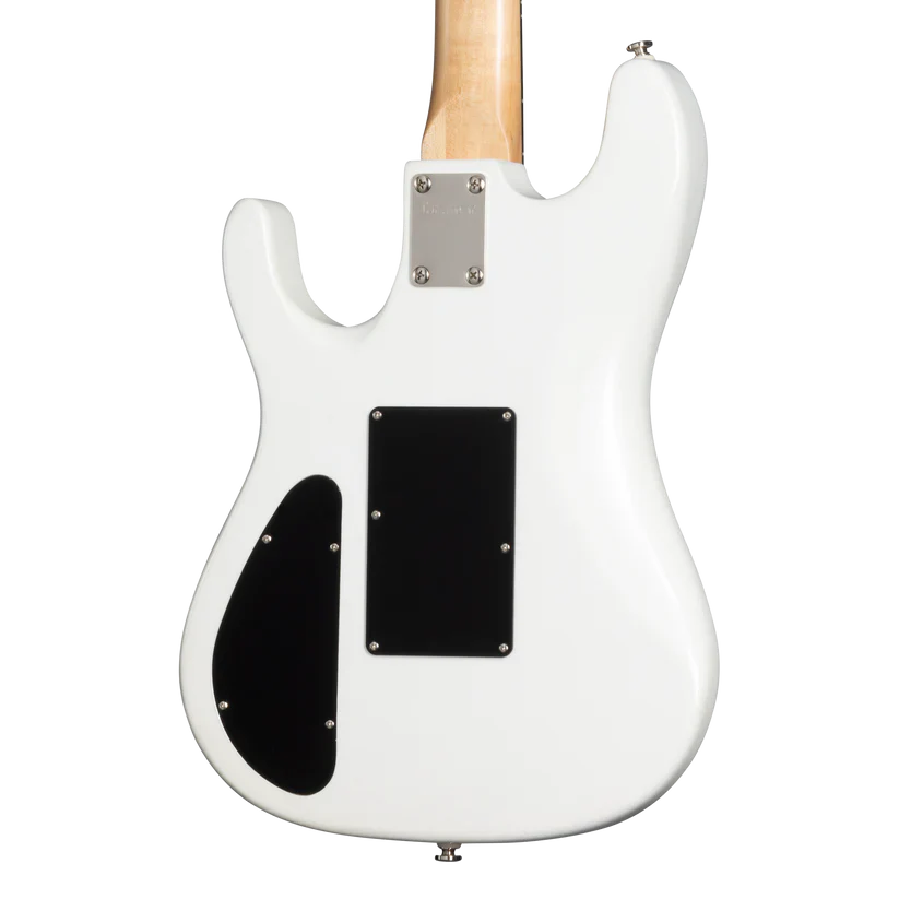 Kramer NightSwan Pixel Hearts Electric Guitar with Premium Gig Bag - Pearl White with Hearts - Image 7