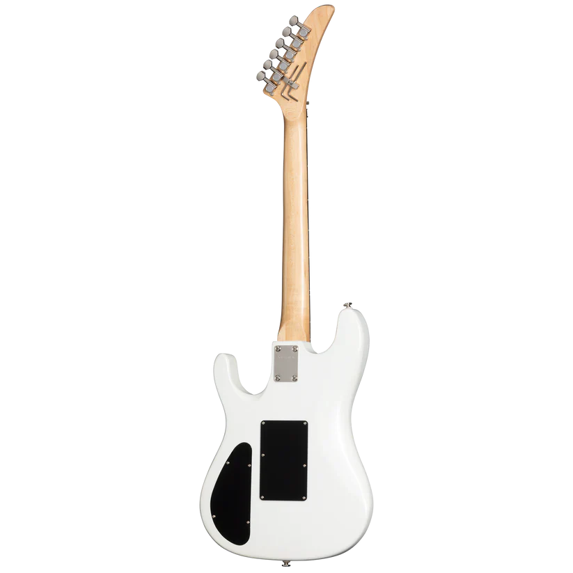 Kramer NightSwan Pixel Hearts Electric Guitar with Premium Gig Bag - Pearl White with Hearts - Image 8