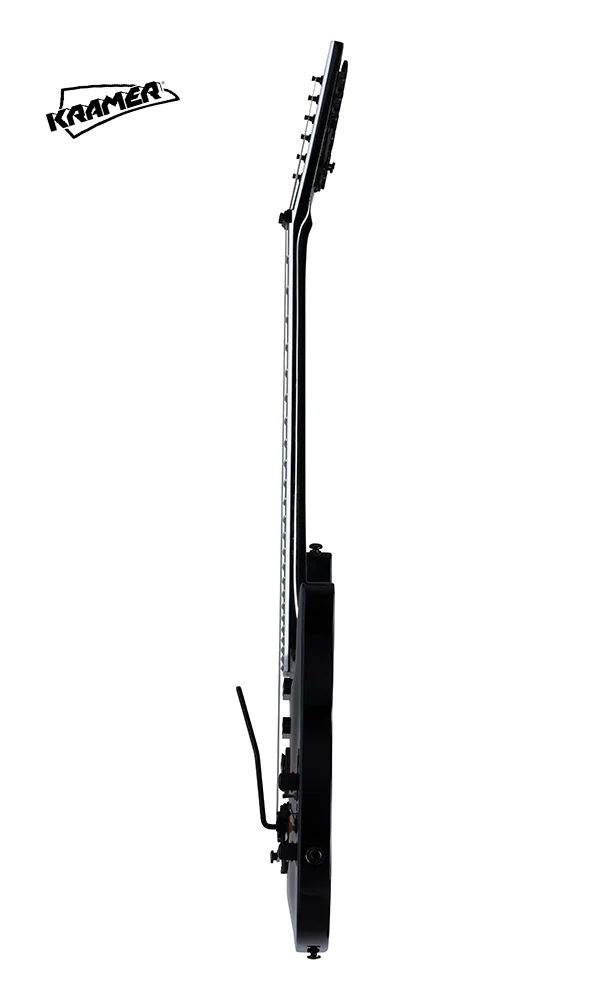 Kramer SM-1 Figured Left-handed Electric Guitar - Black Denim Perimeter - Image 4
