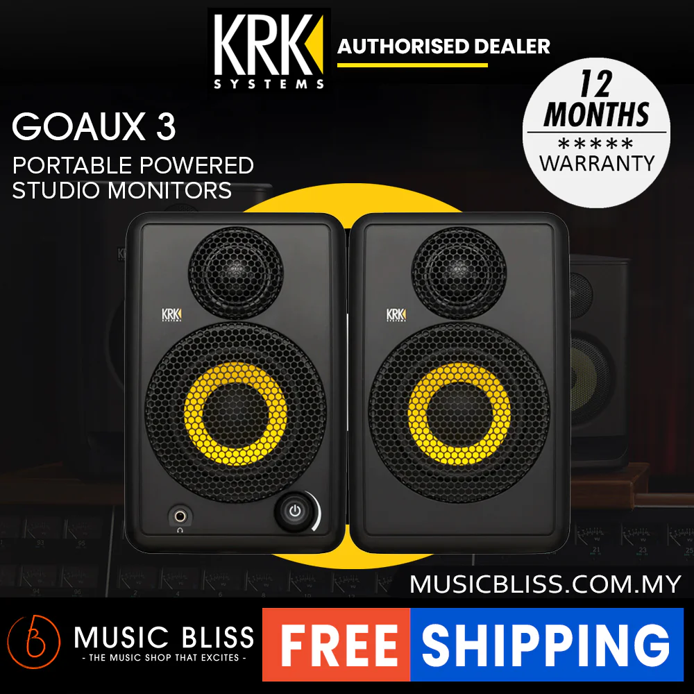 KRK Go Aux 3 3" Portable Studio Monitors - Pair - Image 2