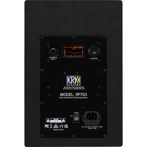 KRK ROKIT 7 G5 7" Powered Studio Monitor with Studio Monitor Isolation Pads - Pair - Image 7