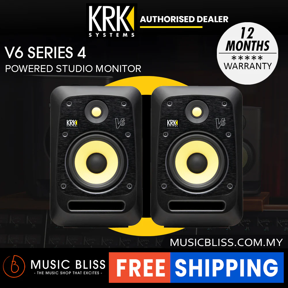 KRKĀ V6 S4 6.5" Powered Studio Monitor - Pair - Image 3