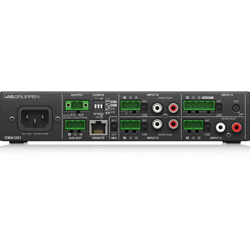 Lab Gruppen CMA1201 120-watt Commercial Mixer Amplifier with 4 Inputs - Image 3