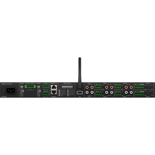Lab Gruppen CPA1202 2 x 120W Commercial Mixer Amplifier with 8 Inputs, Bluetooth* Streaming, USB Media Player - Image 3