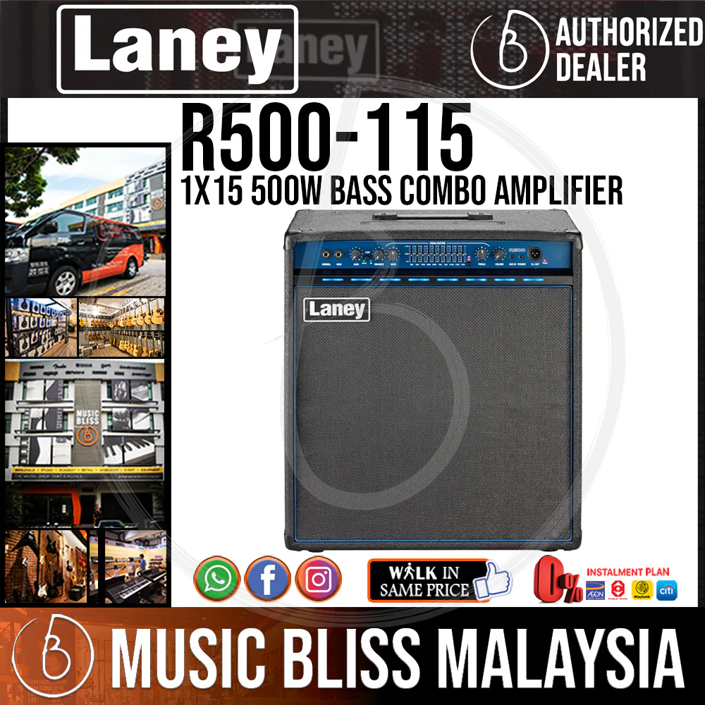 Laney R500-115 1x15 500-watt Bass Combo Amplifier