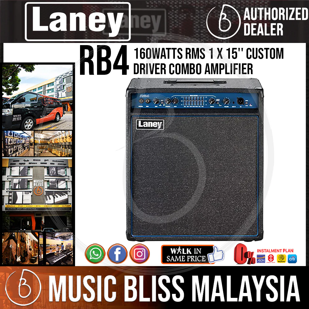 Laney RB4 160-watt RMS 1 x 15'' Custom Driver Combo Amplifier