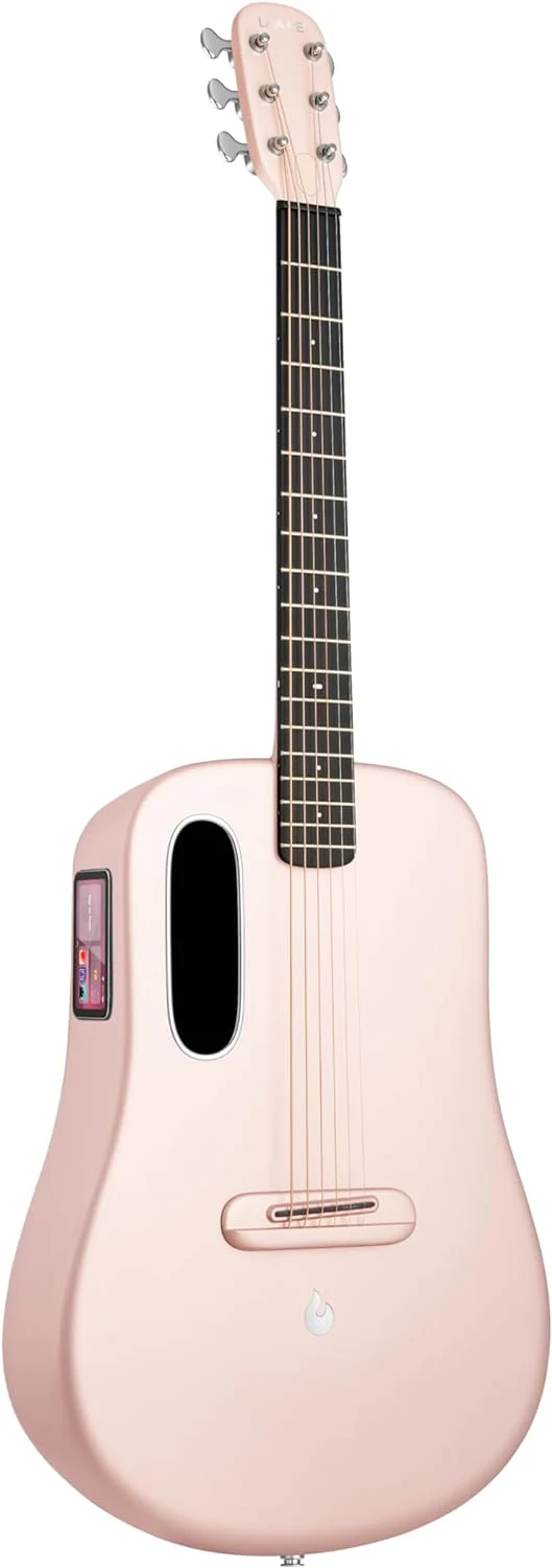Lava ME 4 38″ Carbon Fiber Acoustic-Electric Guitar with Airflow Bag - Pink - Image 2