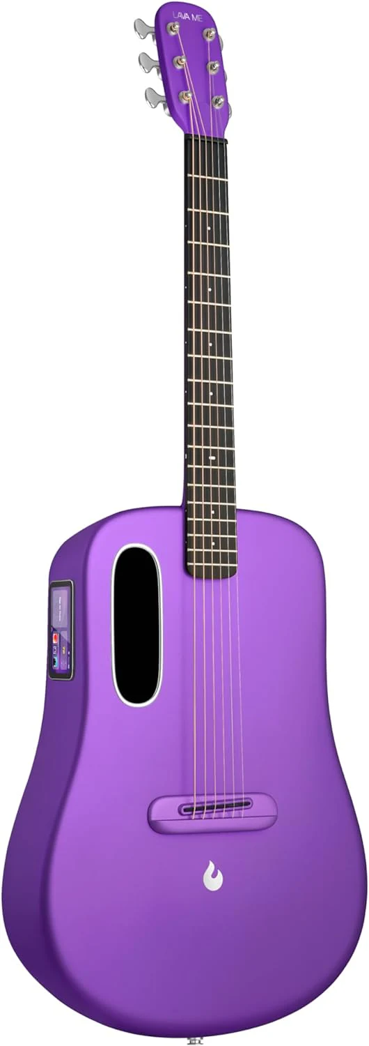 Lava ME 4 38″ Carbon Fiber Acoustic-Electric Guitar with Airflow Bag - Purple - Image 2