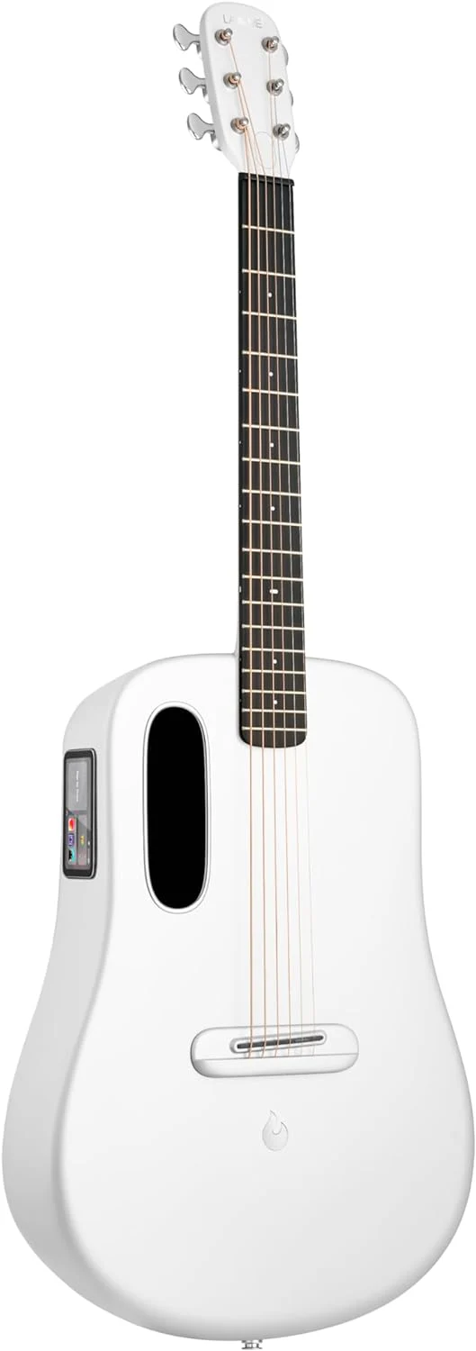 Lava ME 4 38″ Carbon Fiber Acoustic-Electric Guitar with Space Bag - White - Image 2