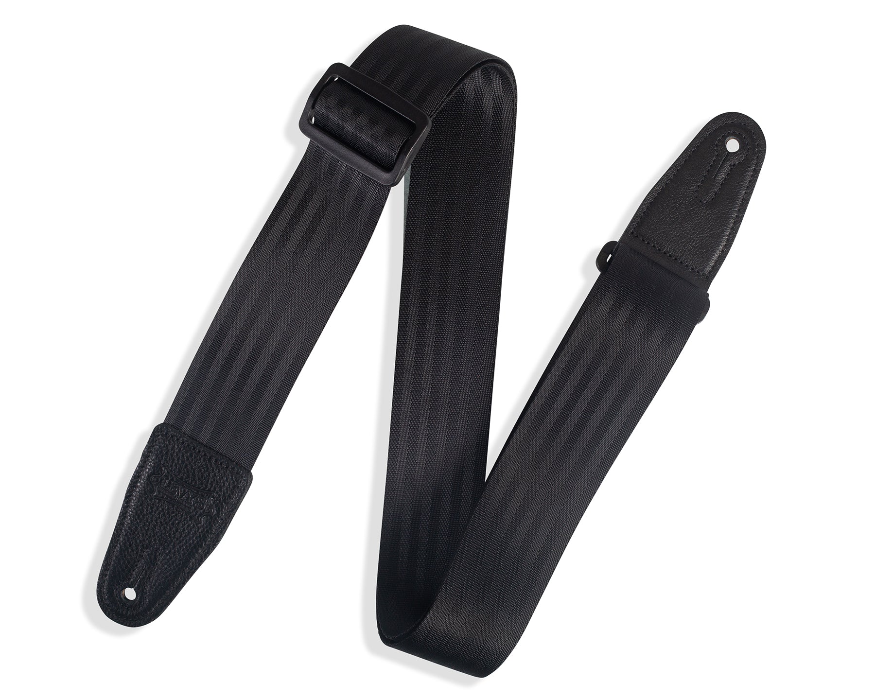 Levy's M8SB-BLK Seatbelt Guitar Strap - Black - Image 2