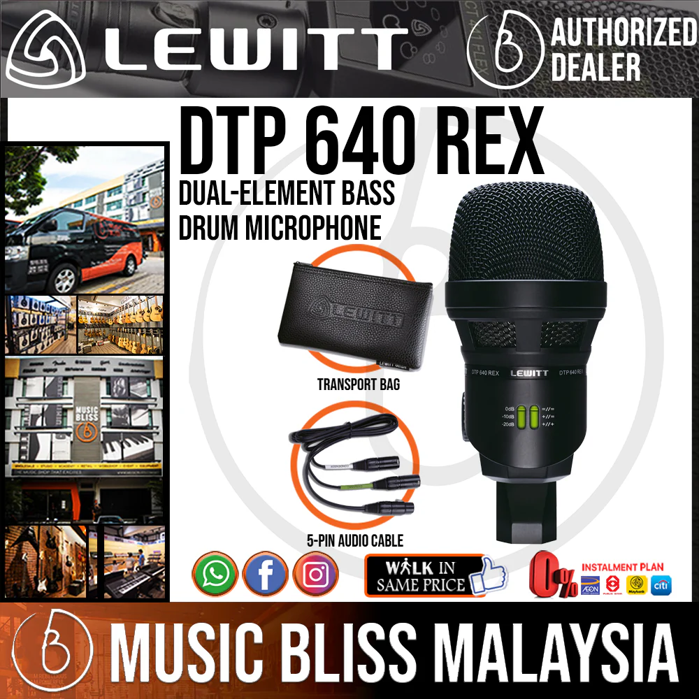 Lewitt DTP 640 REX Dual-Element Bass Drum Microphone