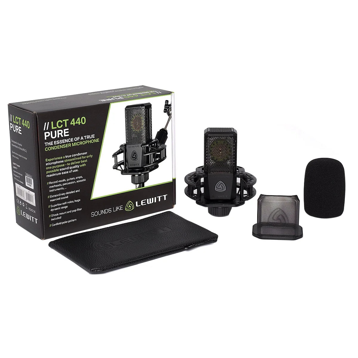 Lewitt LCT 440 Pure Single-Pattern, Large-Diaphragm Condenser Microphone - Image 3