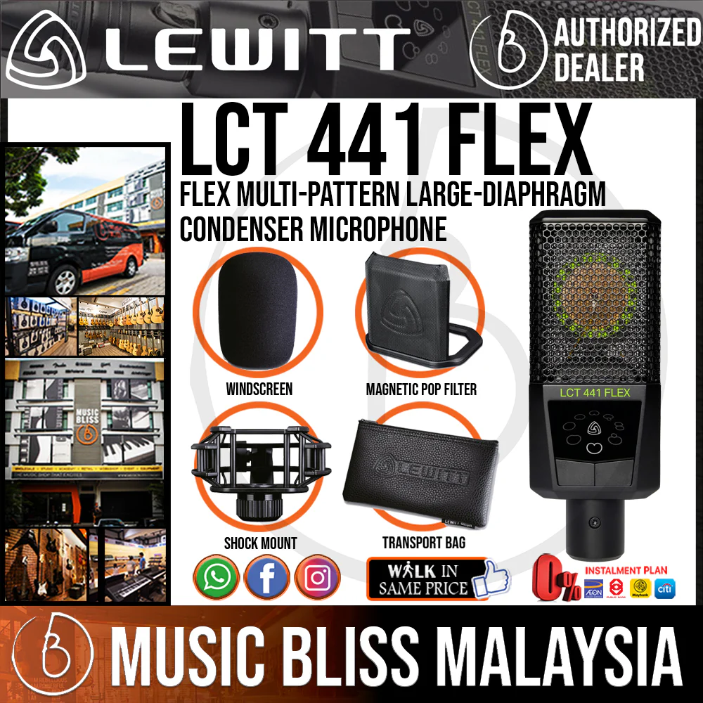 Lewitt LCT 441 Flex Multi-Pattern Large-Diaphragm Condenser Microphone