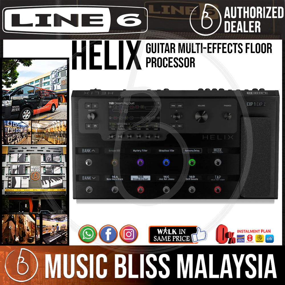 Line 6 Helix Guitar Multi-effects Floor Processor