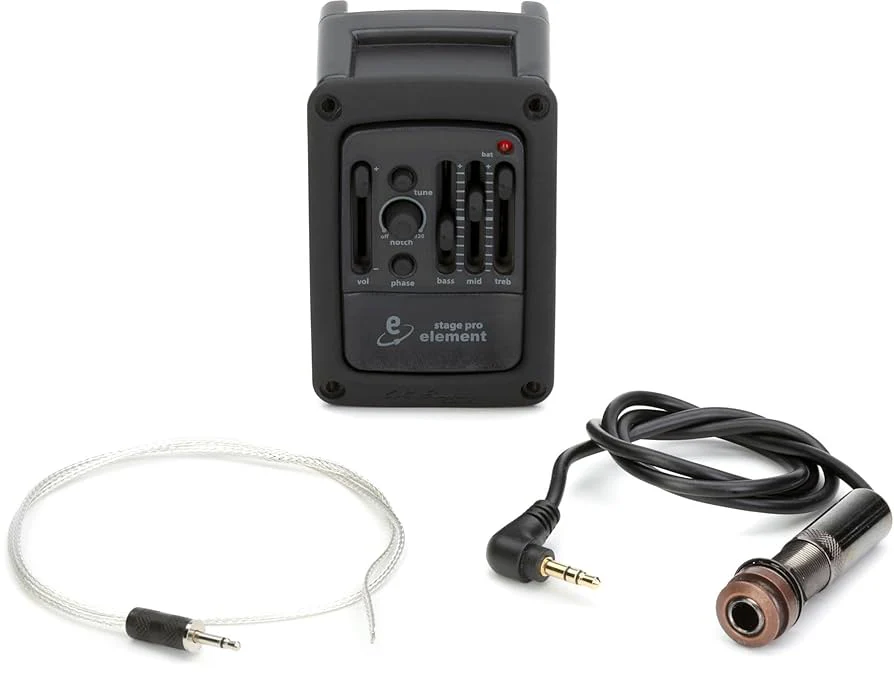 LR Baggs StagePro Element Acoustic Guitar Under-saddle Pickup and Side-mounted Preamp (Free In-Store Installation)