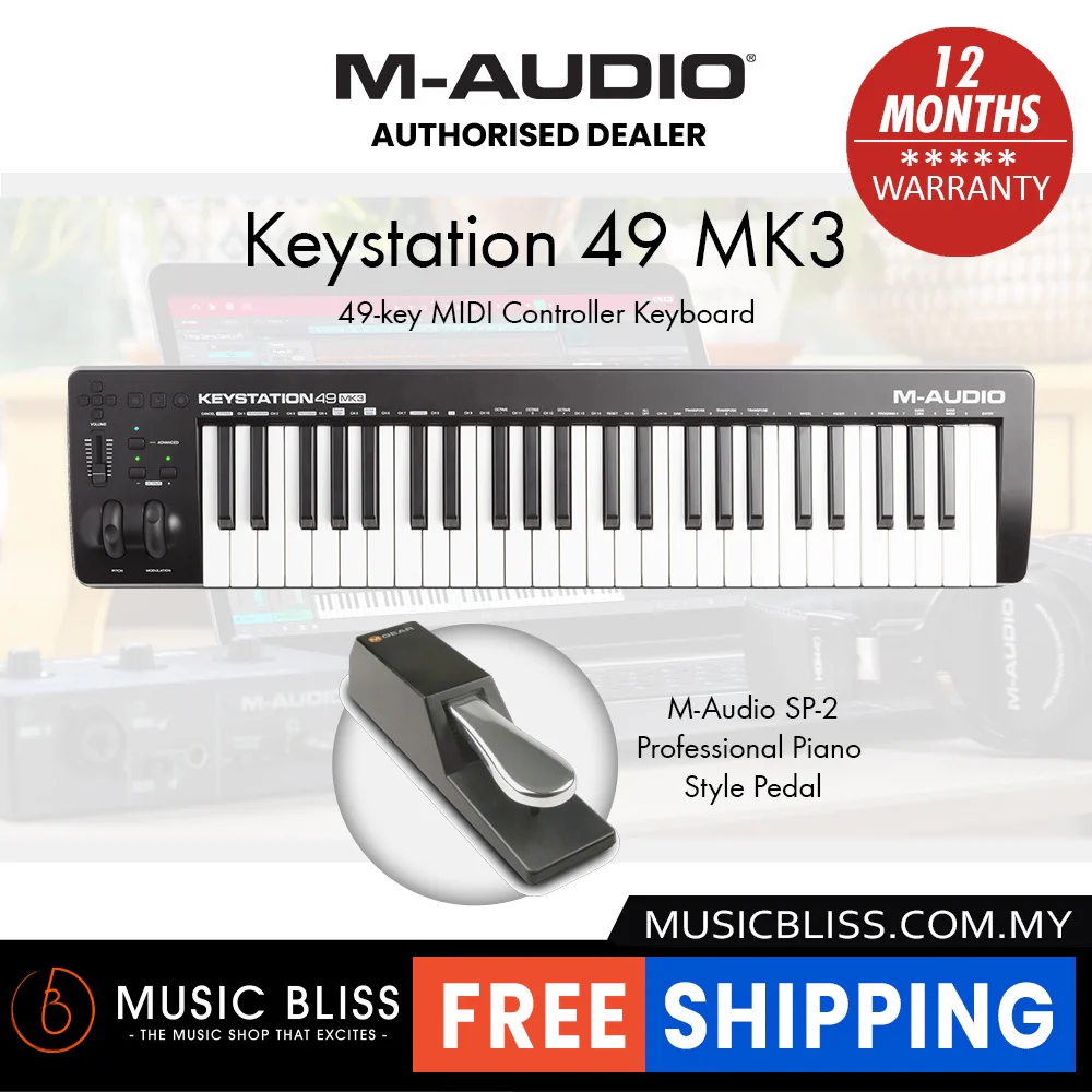 M-Audio Keystation 49 MK3 49-key MIDI Controller Keyboard - Image 2
