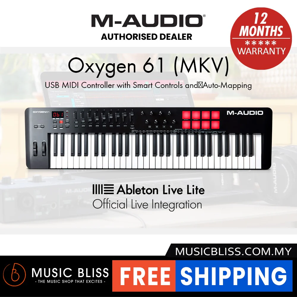 M-Audio Oxygen 61 MKV 61-key MIDI Controller Keyboard - Image 7