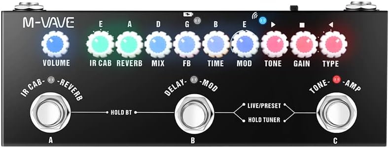M-Vave Cube Baby Rechargeable Guitar Amp Modeling & Multi Effects Pedal - Image 2