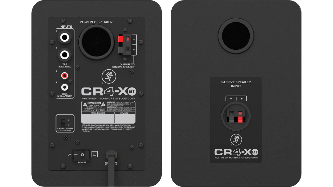 Mackie CR4-XBT 4" Multimedia Monitors with Bluetooth - Pair - Image 3