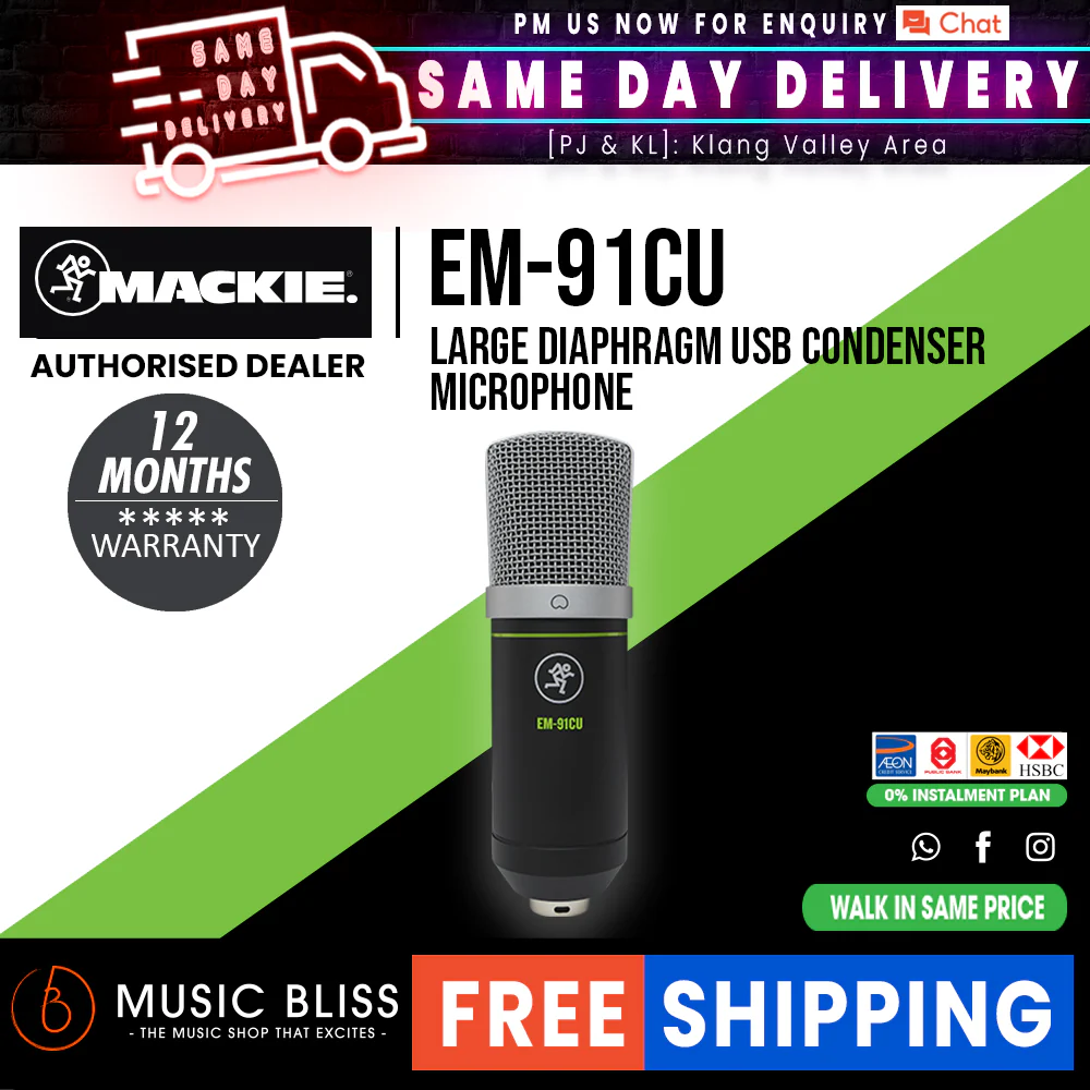 Mackie EM-91CU USB Condenser Microphone