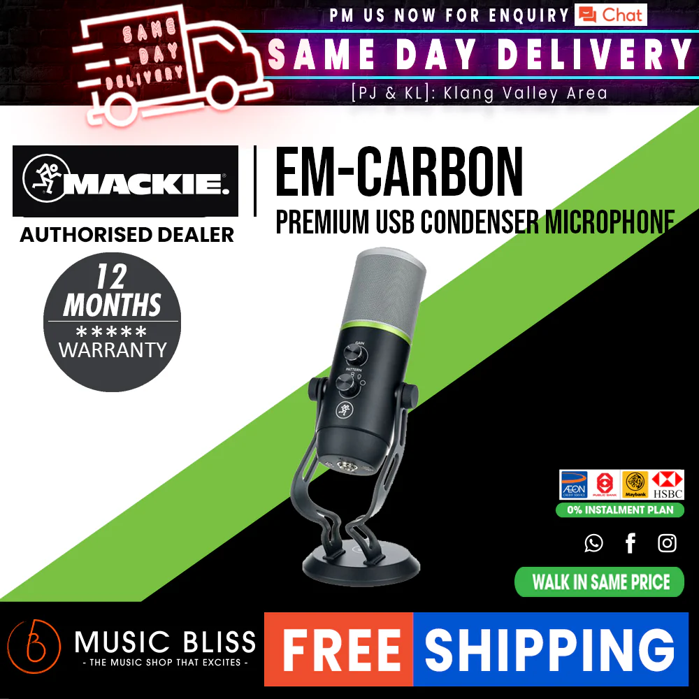 Mackie EM-CARBON USB Condenser Microphone