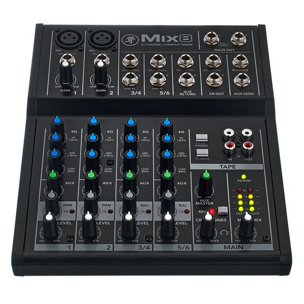 Mackie Mix8 Mixer 6-input Desktop Mixer - Image 3