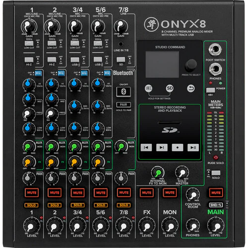 Mackie Onyx8 8-channel Analog Mixer with Multi-Track USB - Image 2