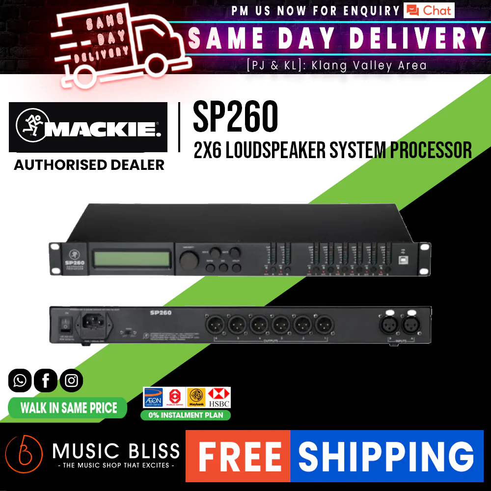 Mackie SP260 2x6 Loudspeaker System Processor