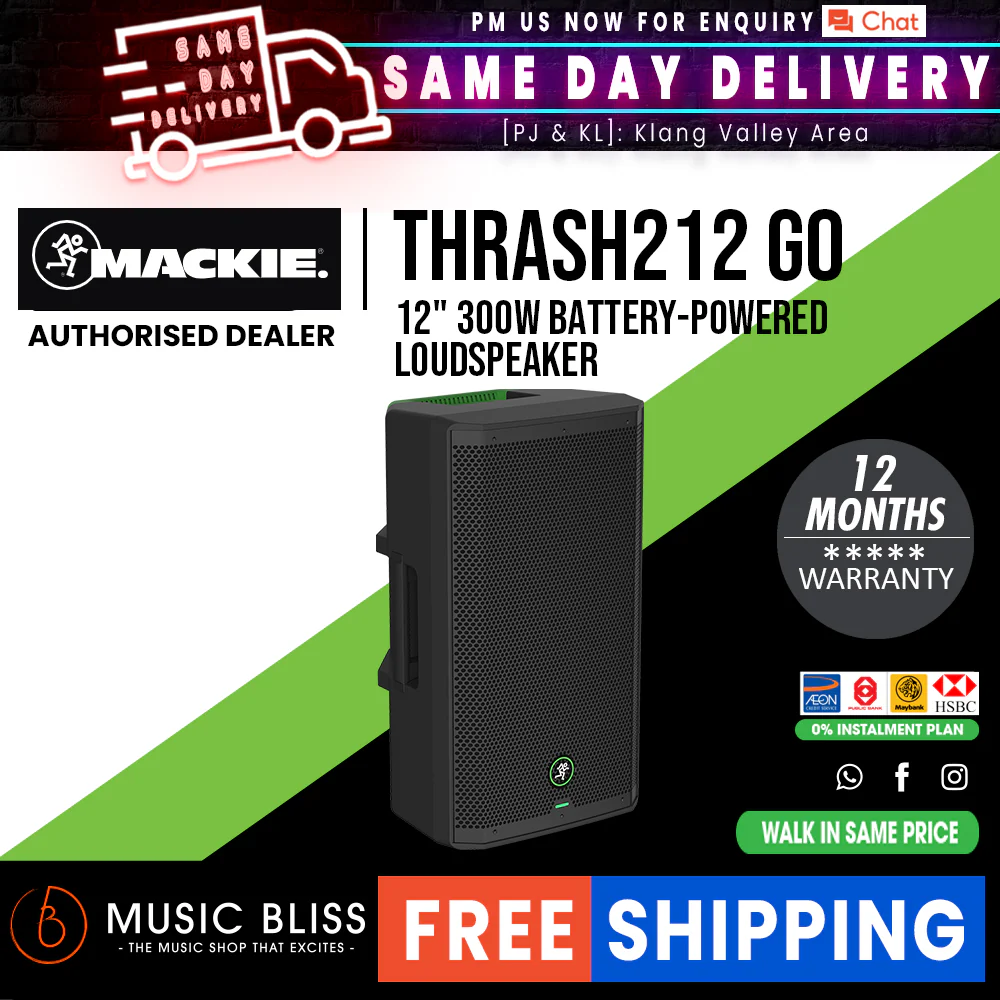 Mackie Thrash212 GO 300-watt 12" Battery-powered Loudspeaker