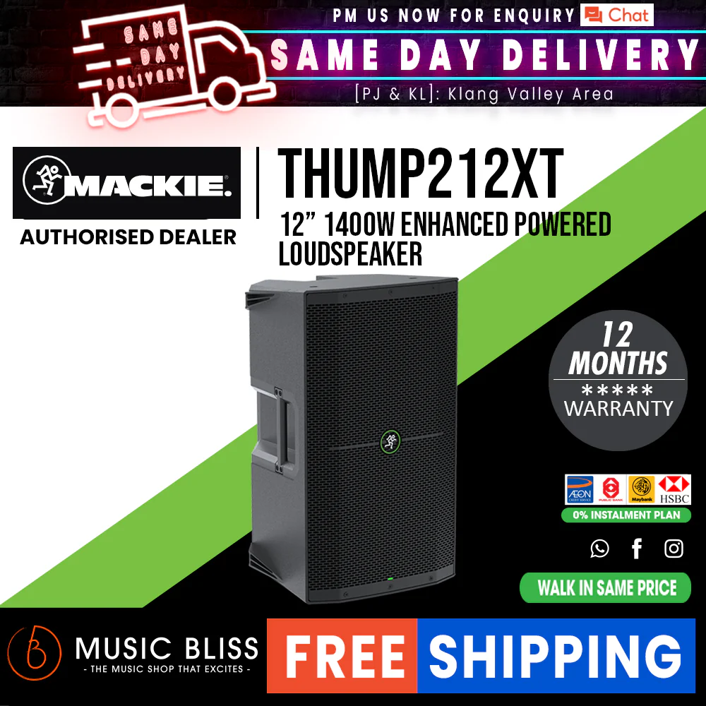 Mackie Thump212XT Enhanced 1400-watt 12" Powered Speaker