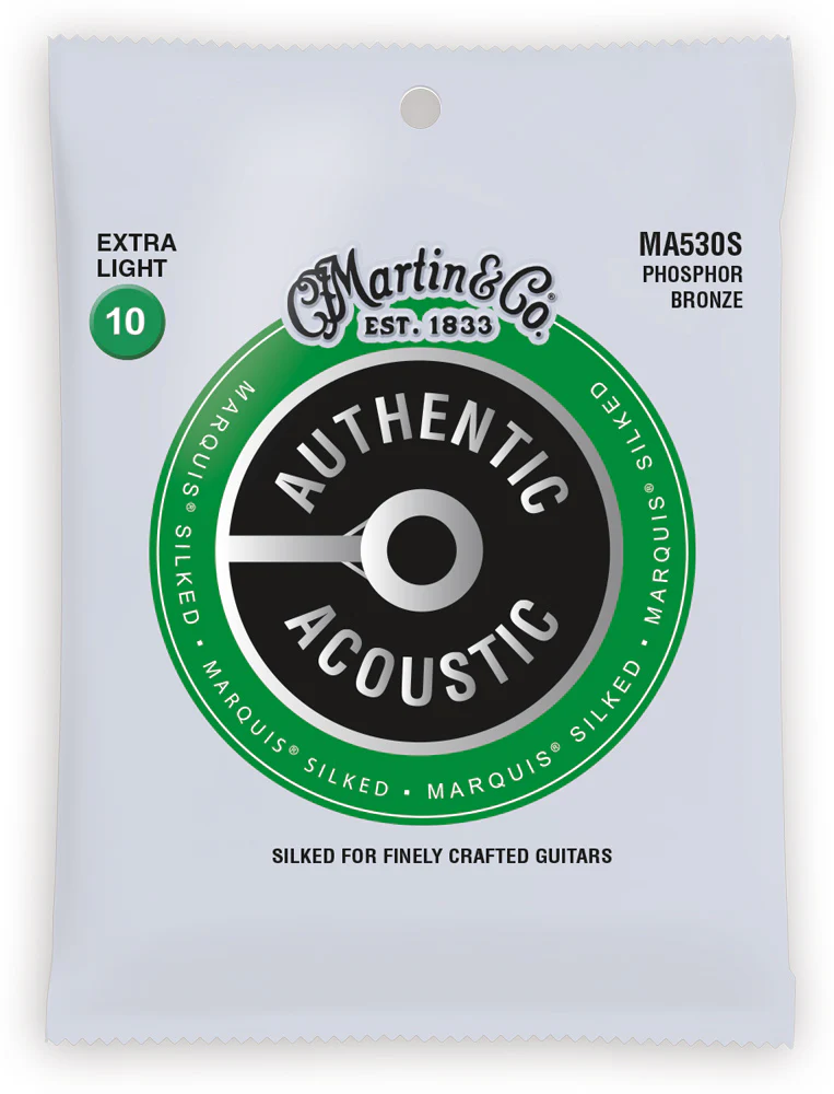 Martin MA530S Marquis Silked Phosphor Bronze Authentic Acoustic Guitar Strings 10-47 - Image 2