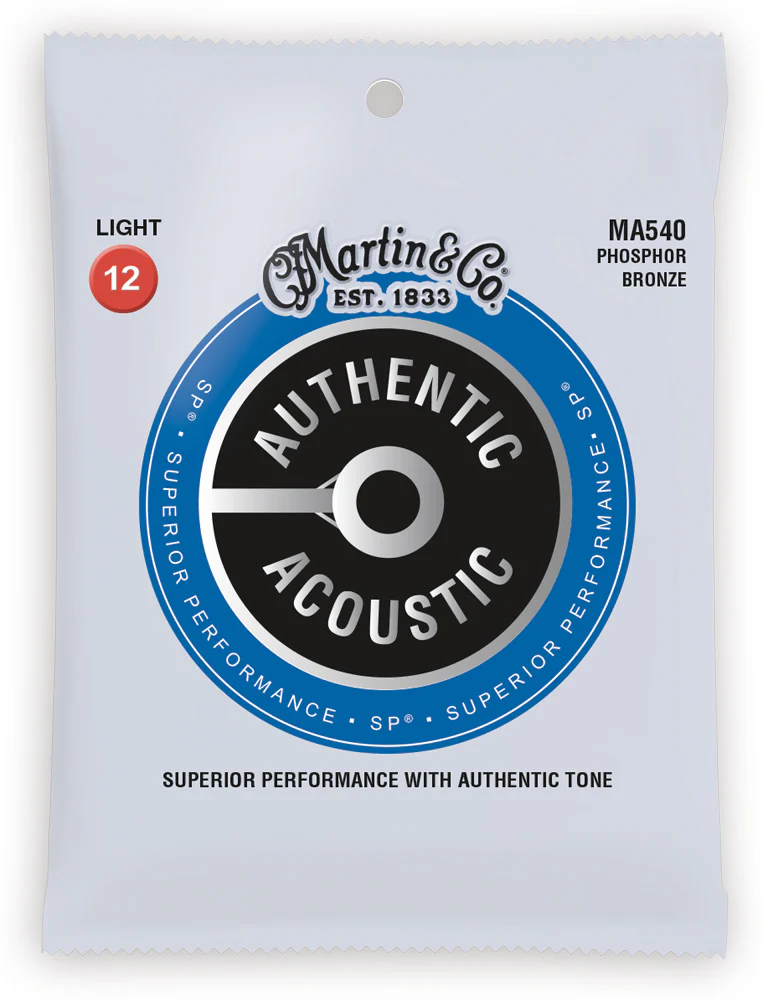 Martin MA540 SP Phosphor Bronze Authentic Acoustic Guitar Strings 12-54 - Image 2