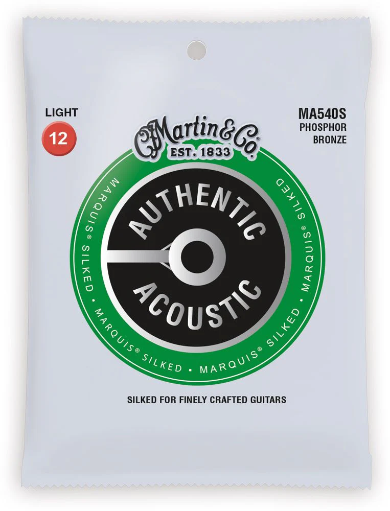 Martin MA540S Marquis Silked Phosphor Bronze Authentic Acoustic Guitar Strings 12-54 - Image 2