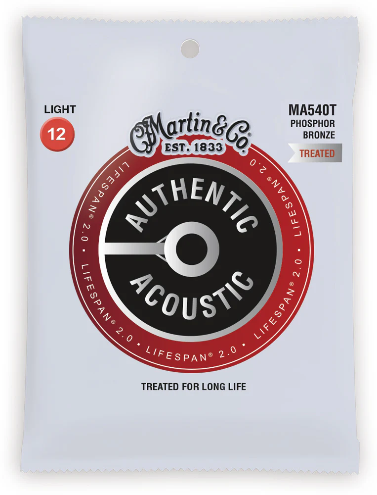 Martin MA540T Lifespan Treated Phosphor Bronze Authentic Aco Gtr Strings 12-54 - Image 2