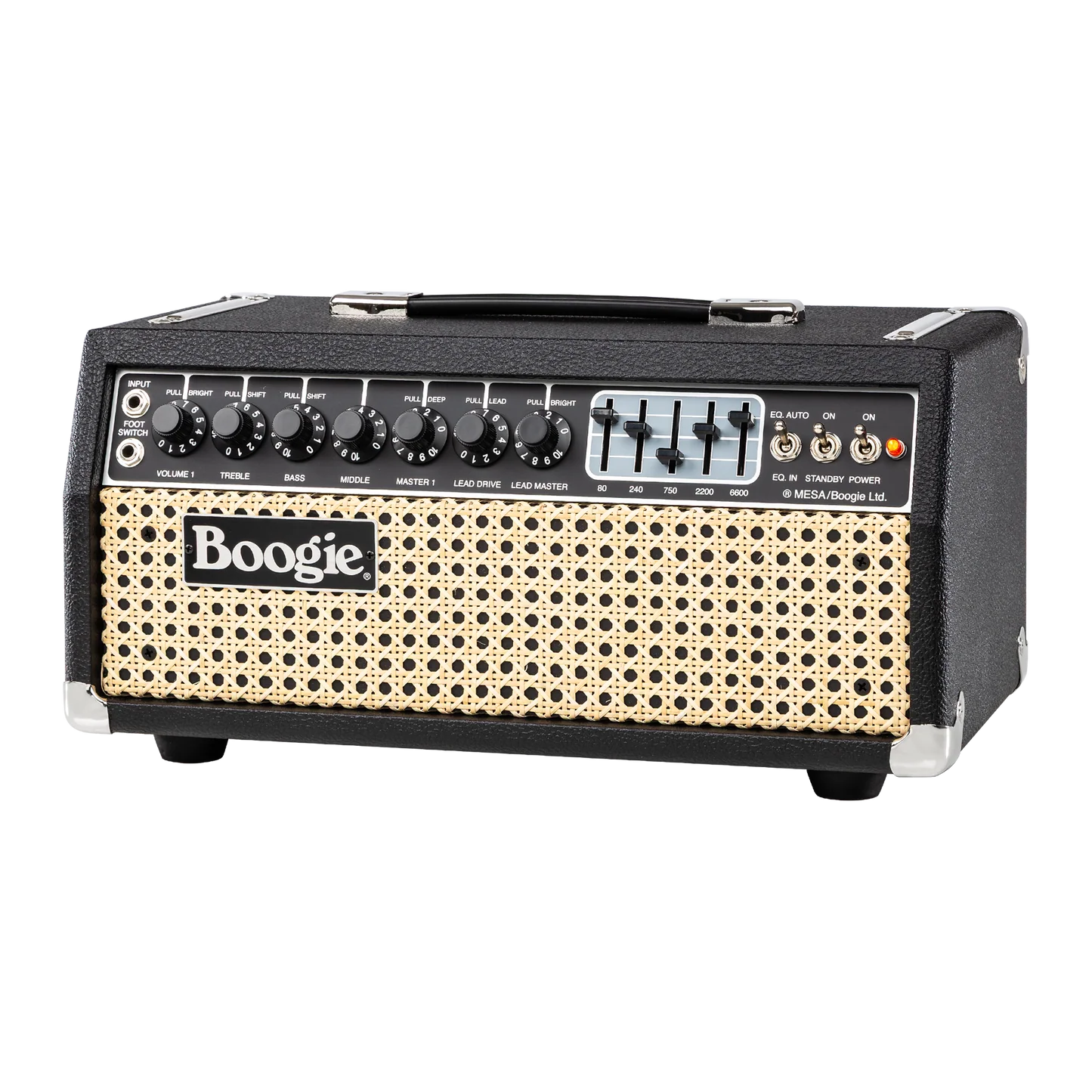 Mesa/Boogie Mark IIC+ HRG 100-watt Amplifier Head - Black with Wicker Grille - Image 3
