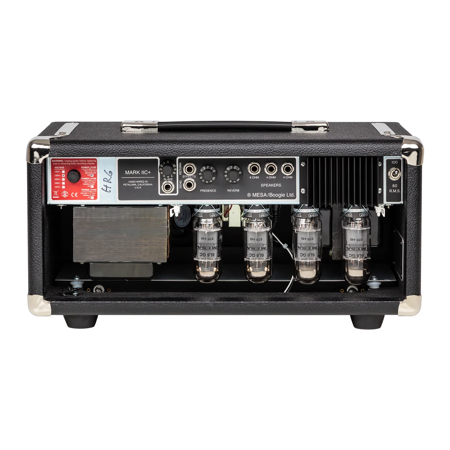 Mesa/Boogie Mark IIC+ HRG 100-watt Amplifier Head - Black with Wicker Grille - Image 4