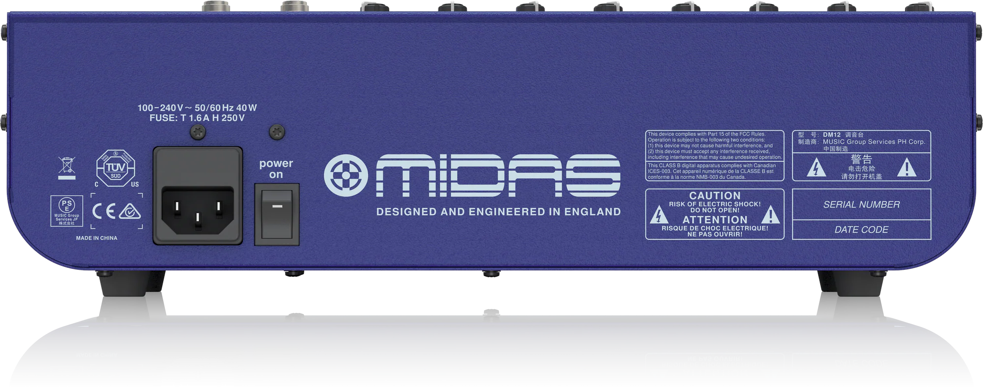 Midas DDA DM12 12-channel Mixer with Midas Microphone Preamplifiers - Image 5