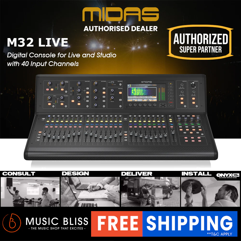 Midas M32 LIVE 40-channel Digital Mixer for Live Performance and Studio Recording - Image 3