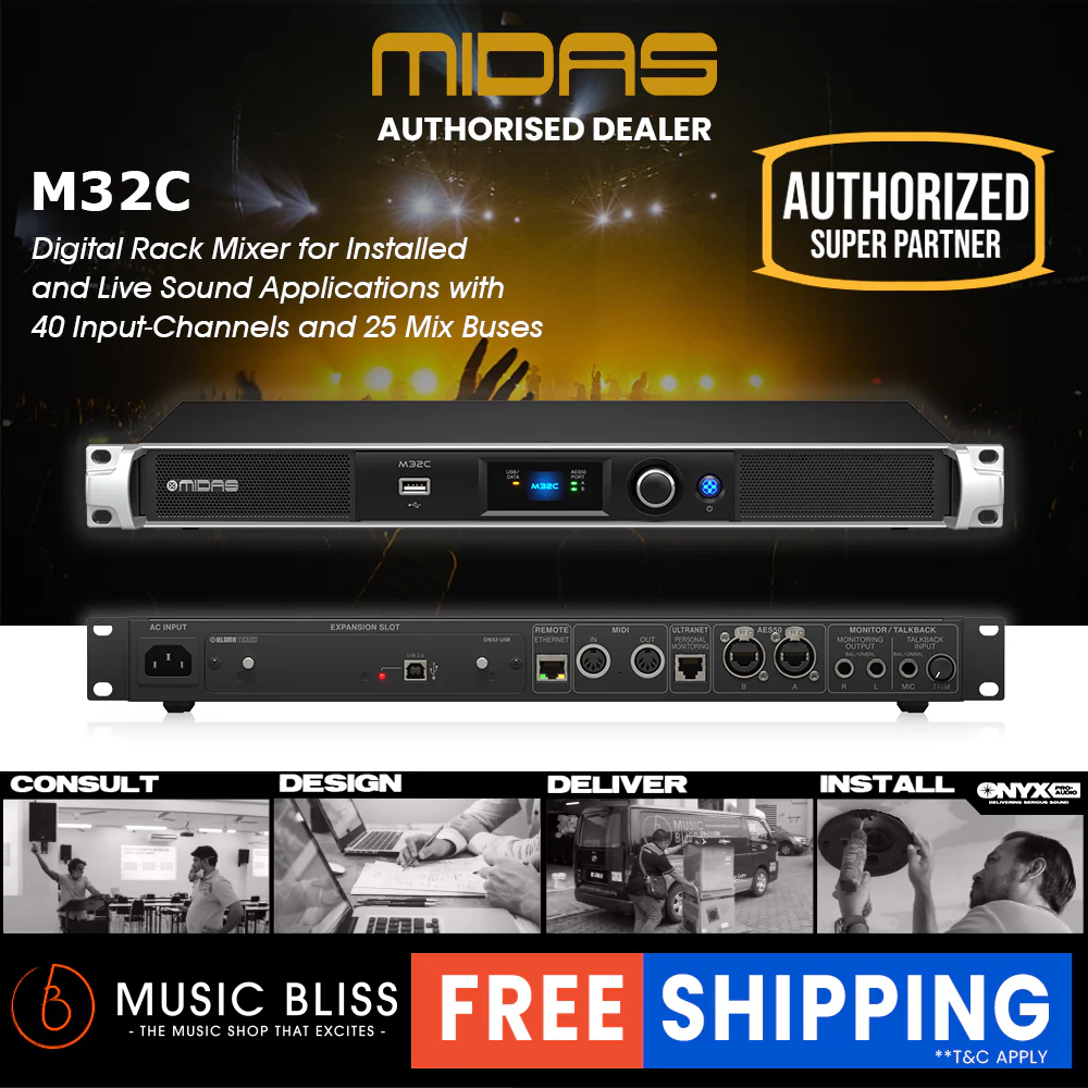 Midas M32C 40-channel Digital Rackmount Mixer - Image 2