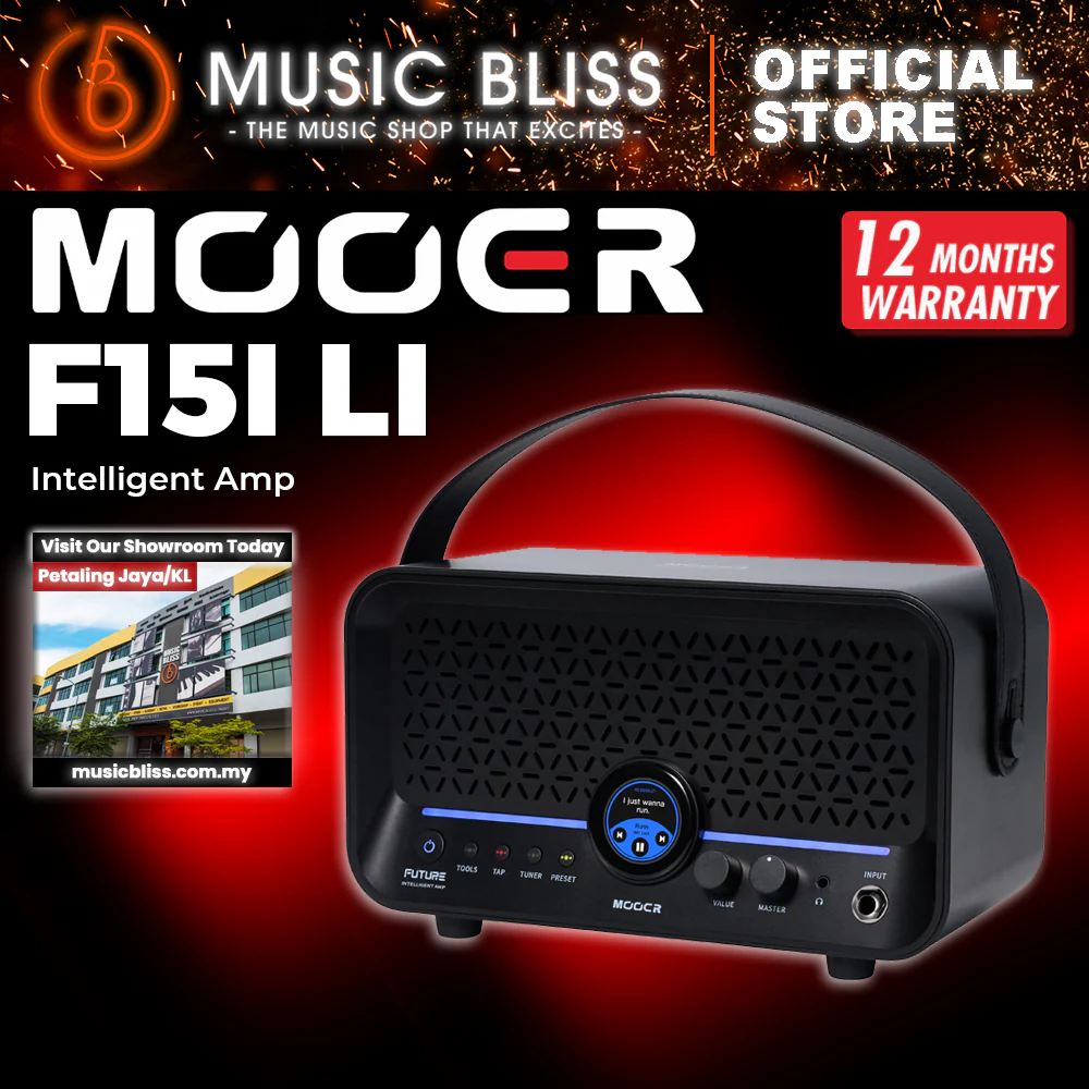 Mooer F15i Li Future 15 Intelligent Amplifier - Phantom Black