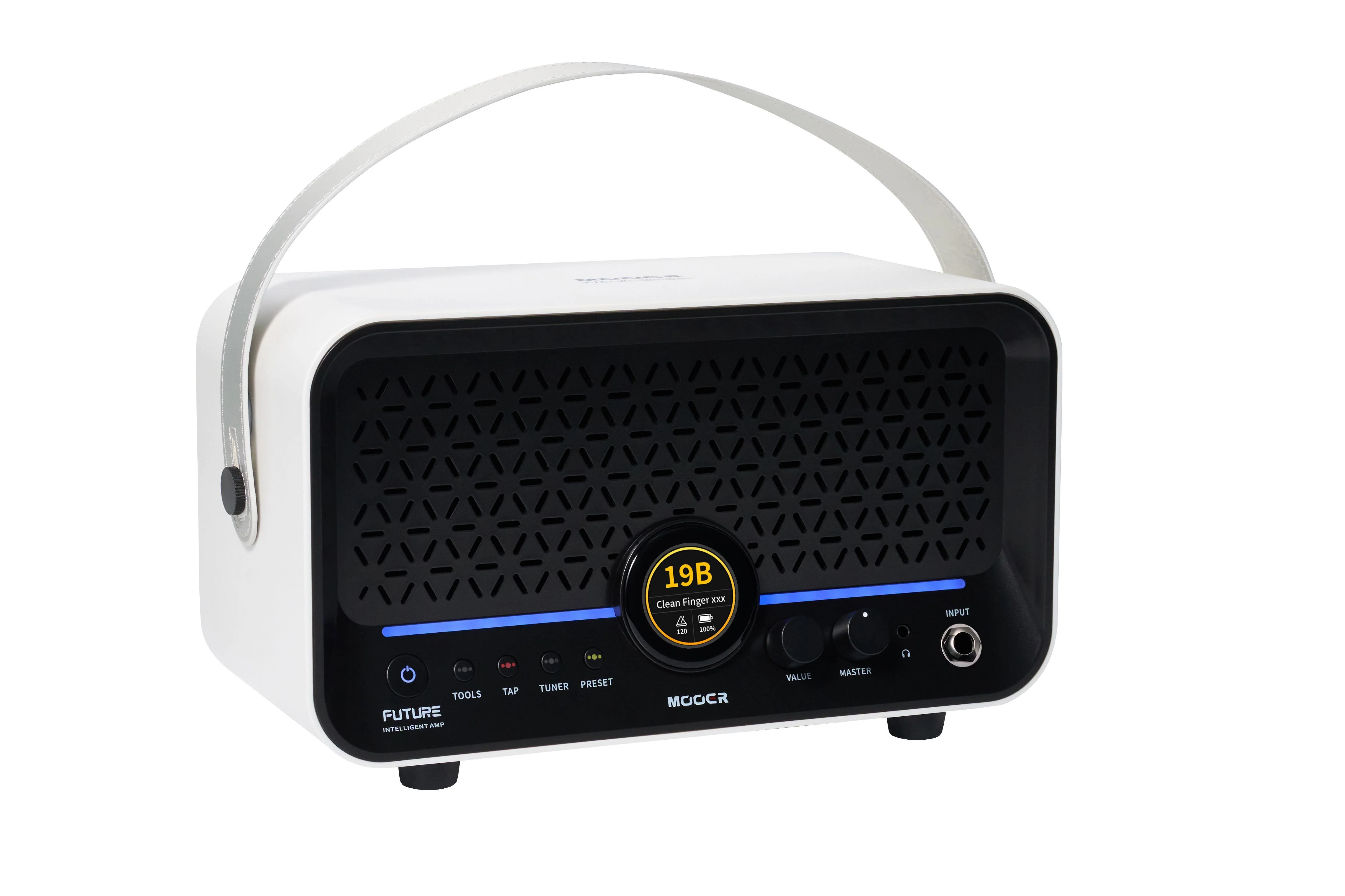 Mooer F15i Li Future 15 Intelligent Amplifier - Snowfall White - Image 3