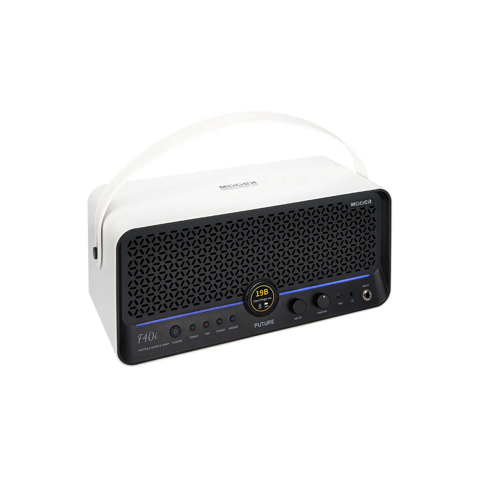 Mooer F40i AI Intelligent Amp - White - Image 2