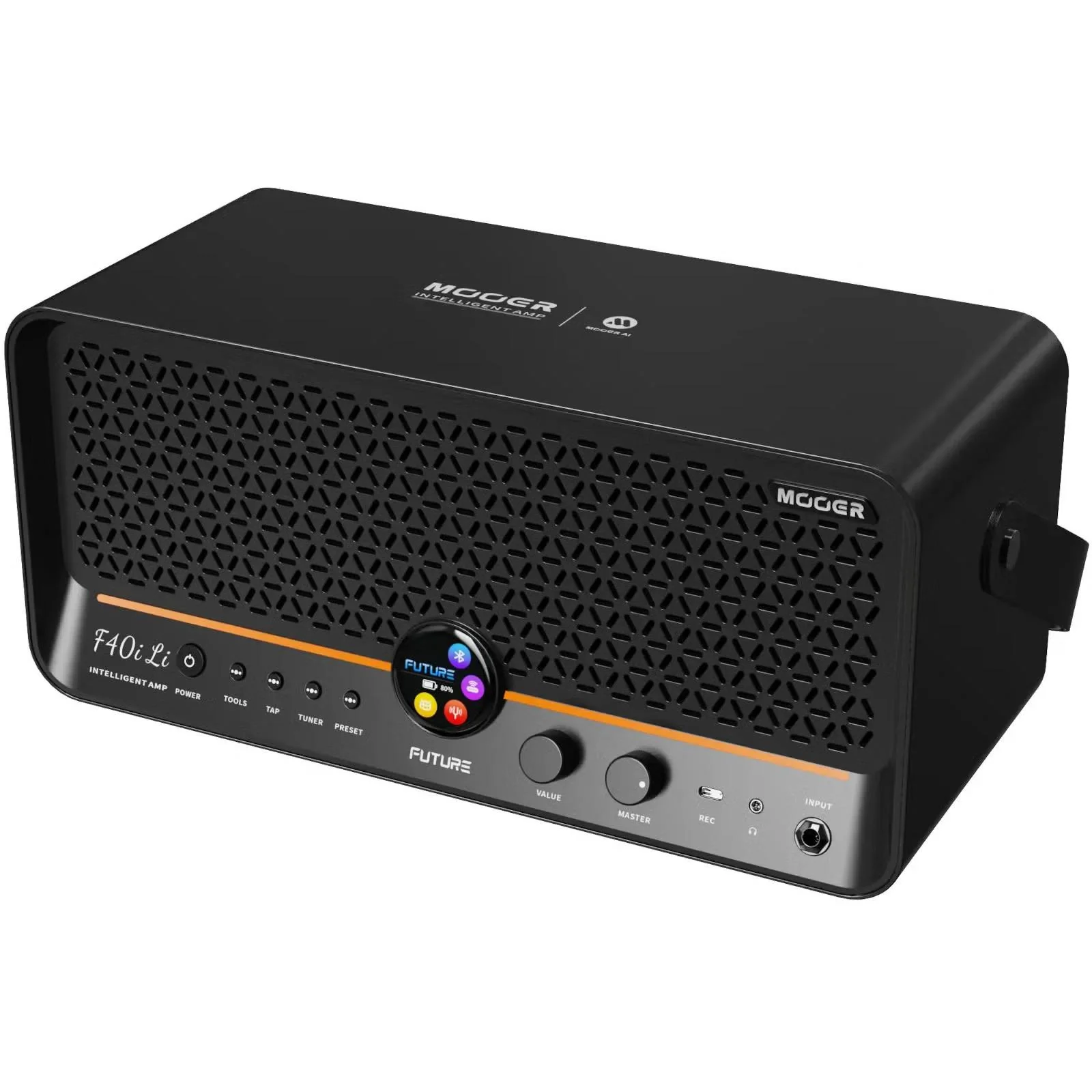 Mooer F40i AI Intelligent Amp with Lithium Battery - Phantom Black - Image 2