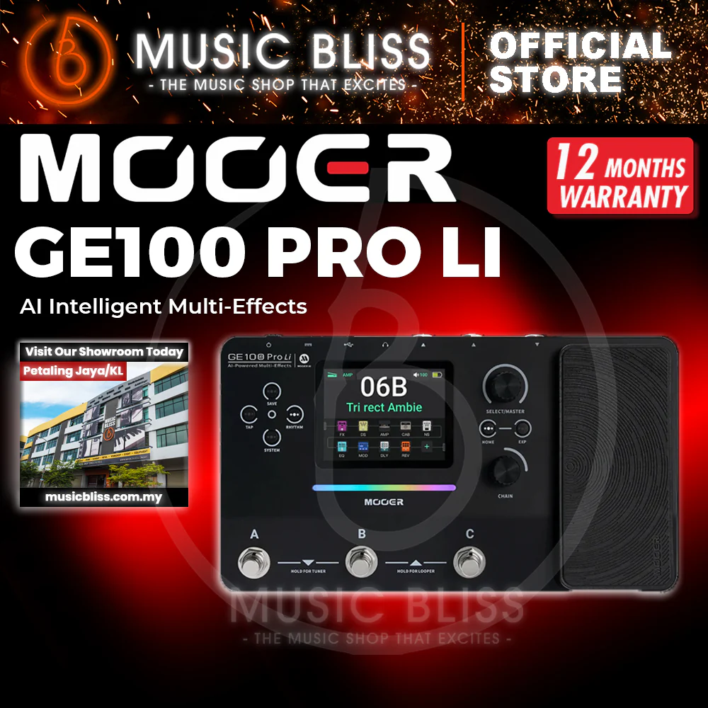 Mooer GE100 Pro Li AI Intelligent Multi-Effects